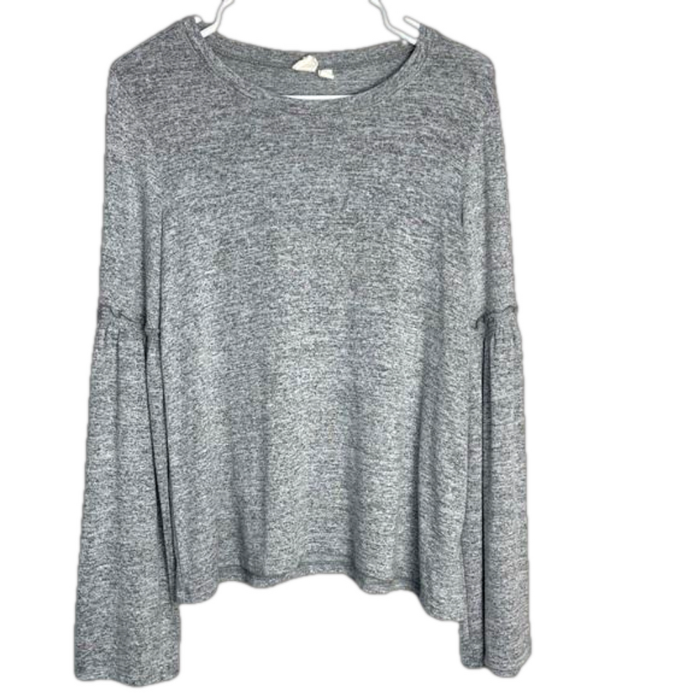 Gap Gray Bell Sleeve Sweater Size M